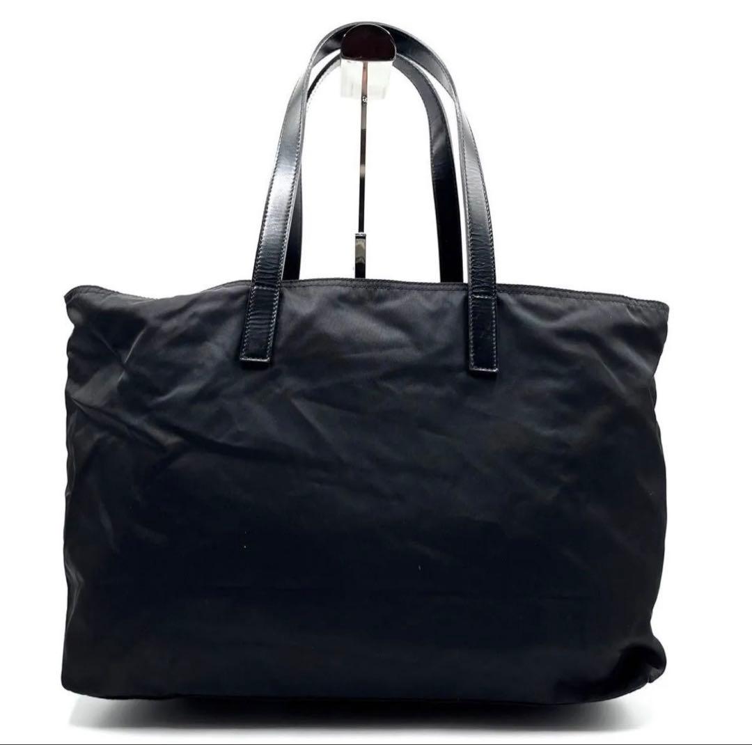 PRADA ブラック ナイロン トートバッグ