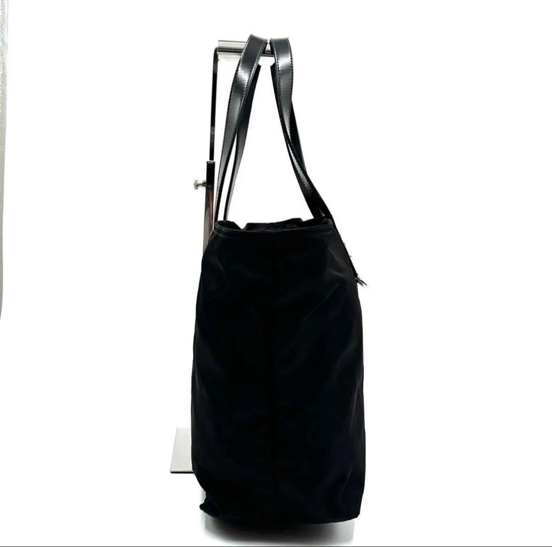 PRADA ブラック ナイロン トートバッグ