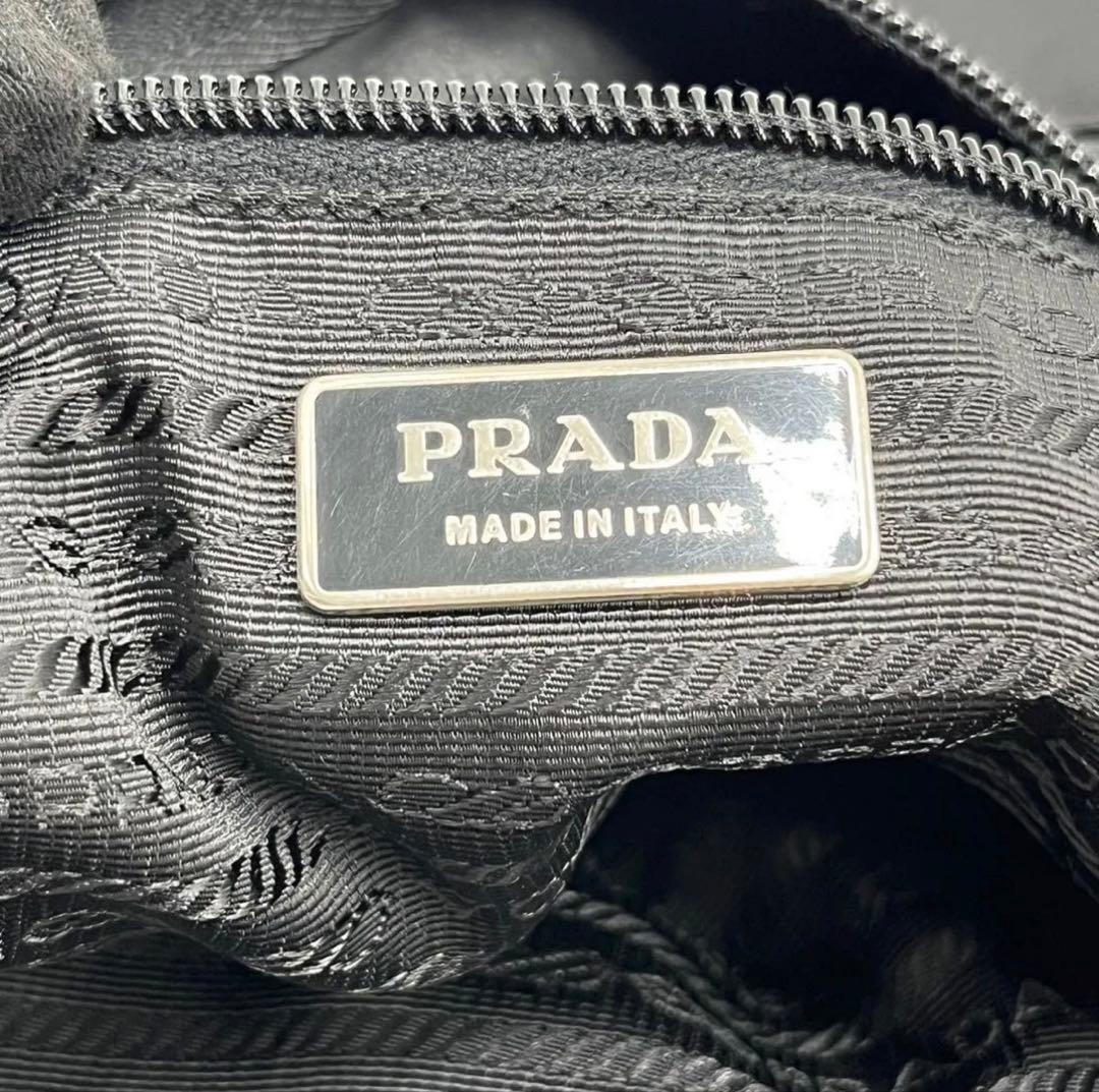 PRADA ブラック ナイロン トートバッグ