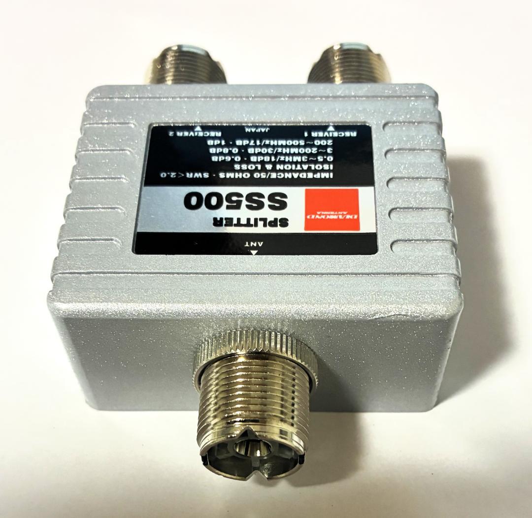 第一電波工業 受信用分配器/混合器 SS500 + MP同軸ケーブル3本