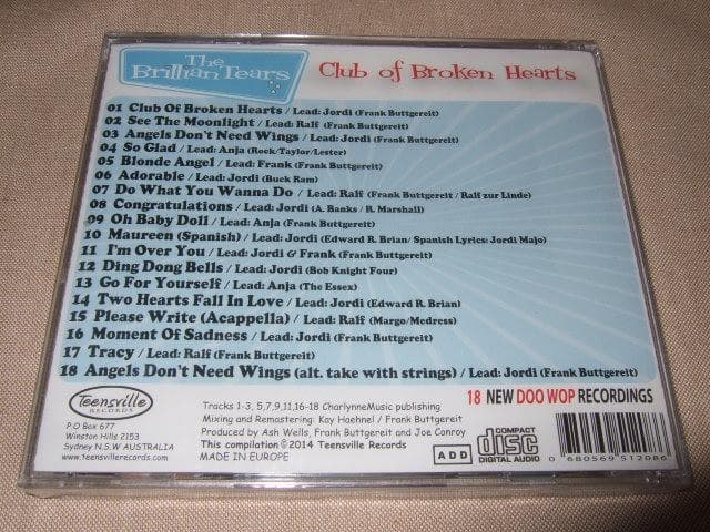 BRILLIAN TEARS,TEENSVILLE,ドゥーワップ,新品未開封