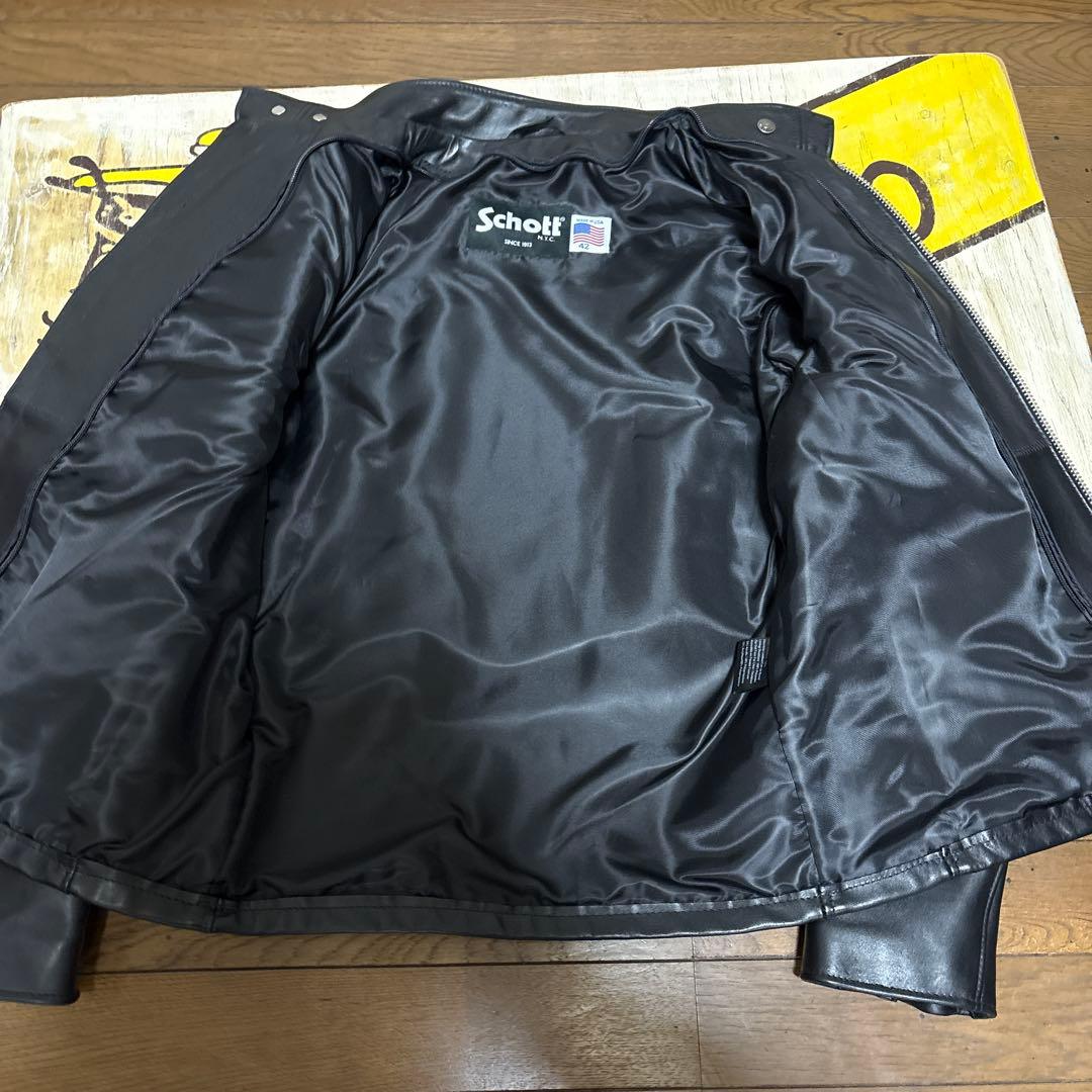 超美品‼️最新型schott641 42インチ　ライダースインナーボア付