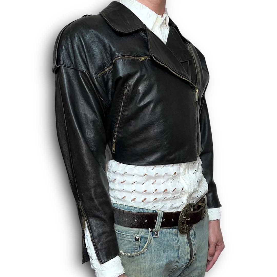 ジャケット・アウター Short double riders jacket
