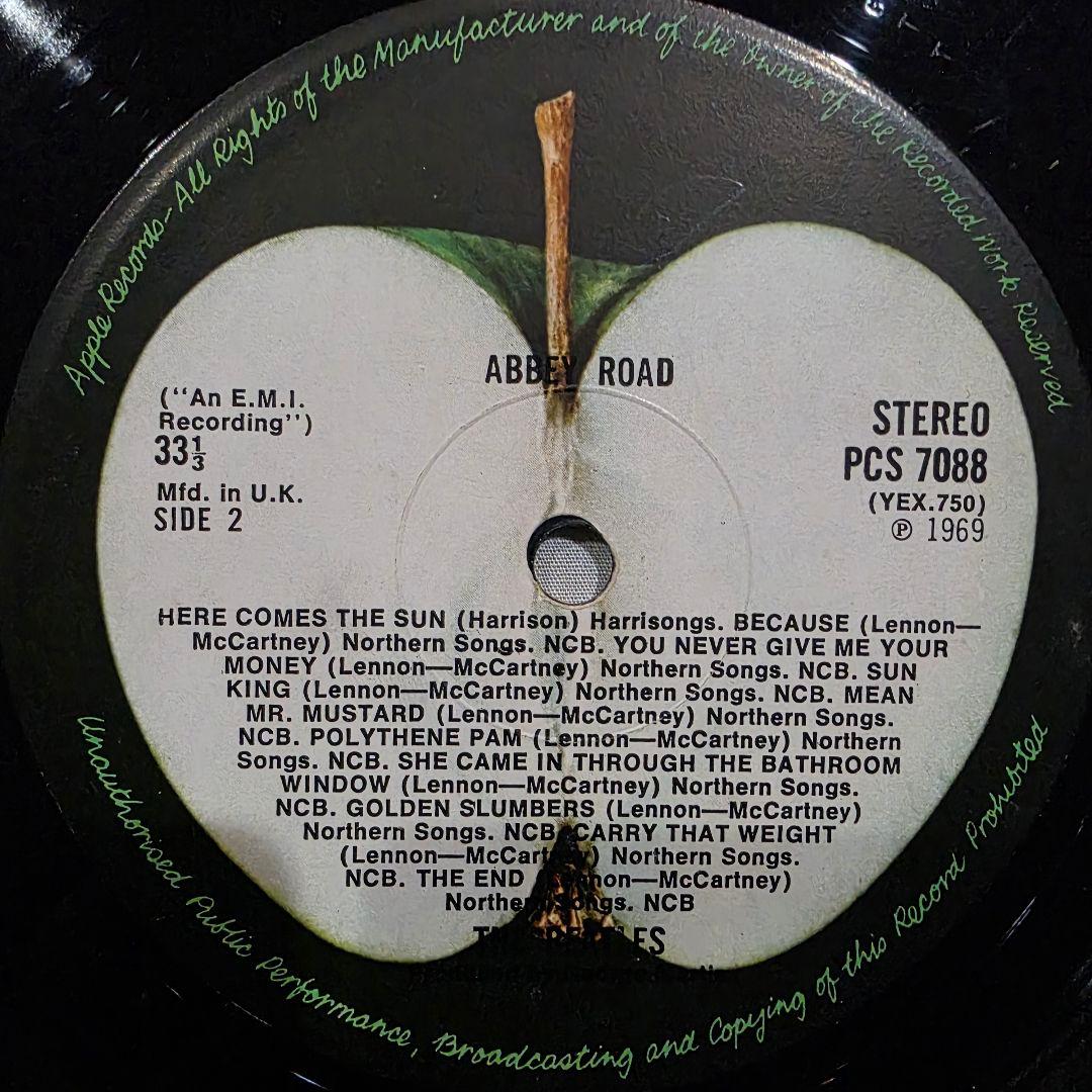 UK最初期 マトリ-2/-1 ビートルズ Abbey Road Apple盤