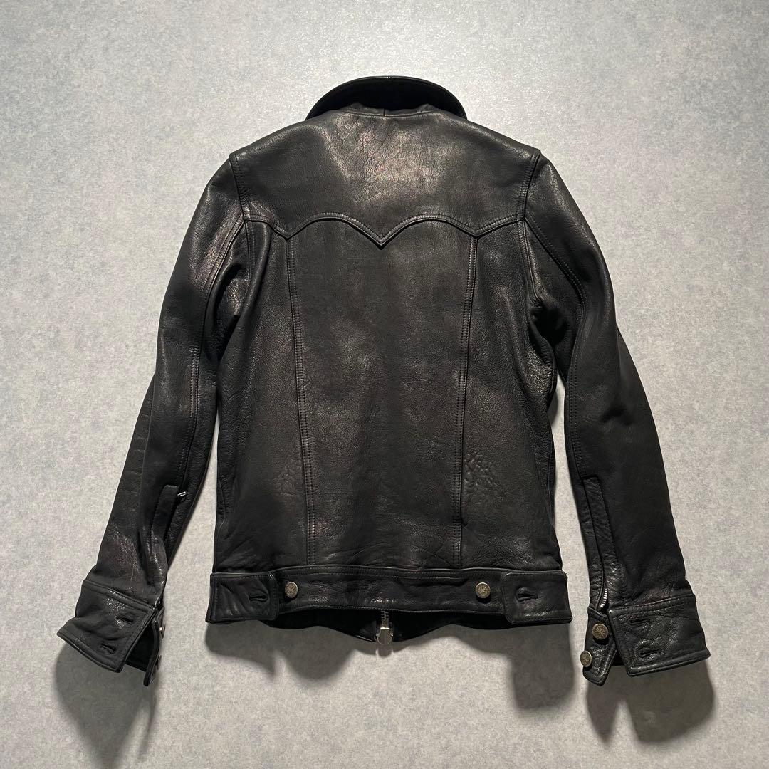 【激レア】ジャックローズ×COLLARS 武装戦線 レザージャケット スカル 黒