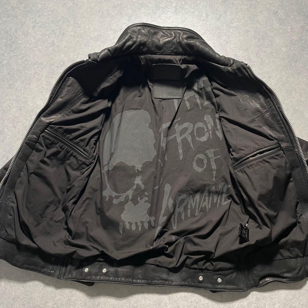 【激レア】ジャックローズ×COLLARS 武装戦線 レザージャケット スカル 黒