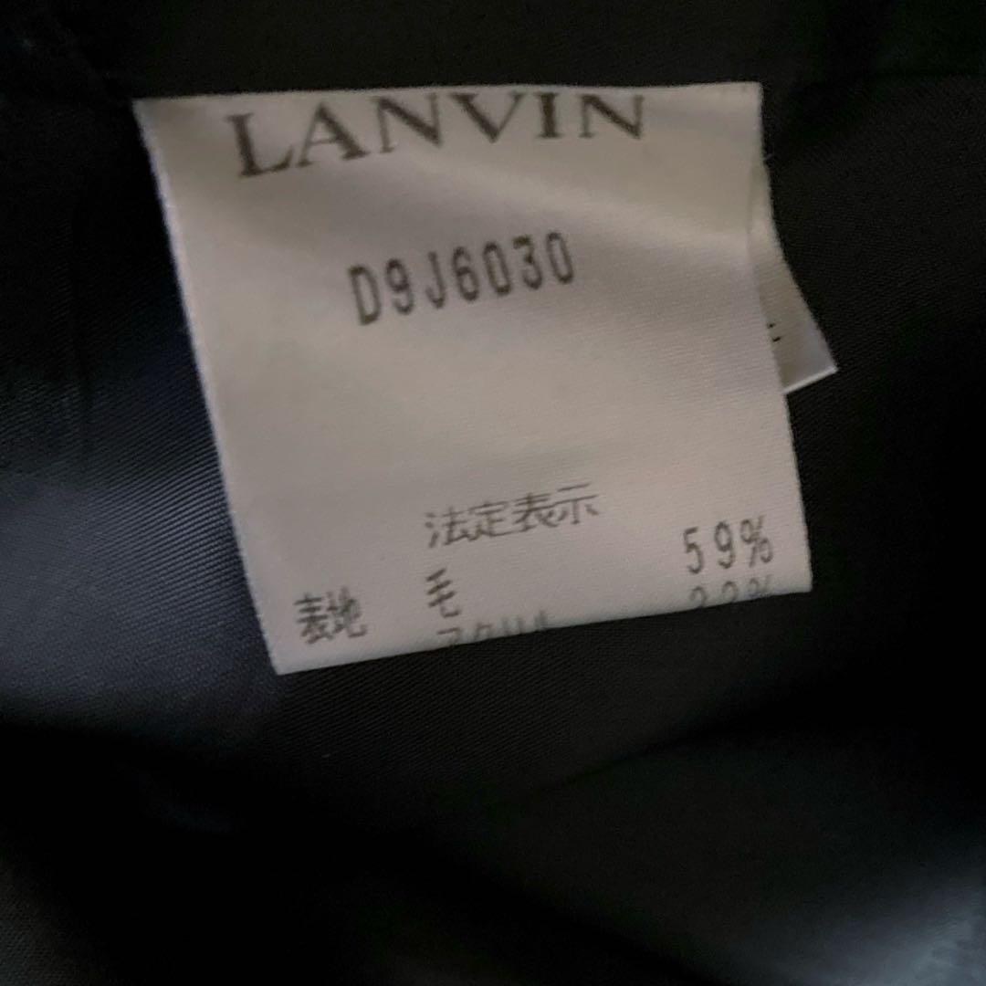 LANVIN COLLECTIONランバン ツイードステンカラーコート Lミディ