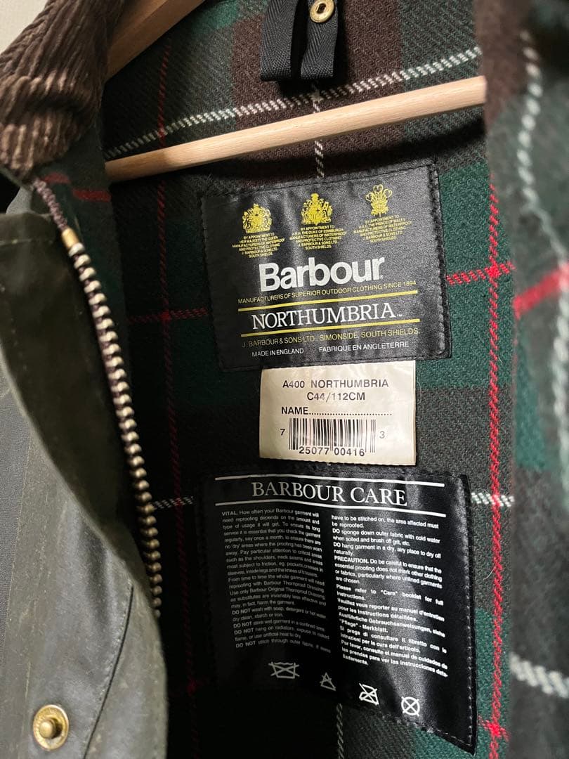 ジャケット・アウター Barbour NORTHUMBRIA C42 90s