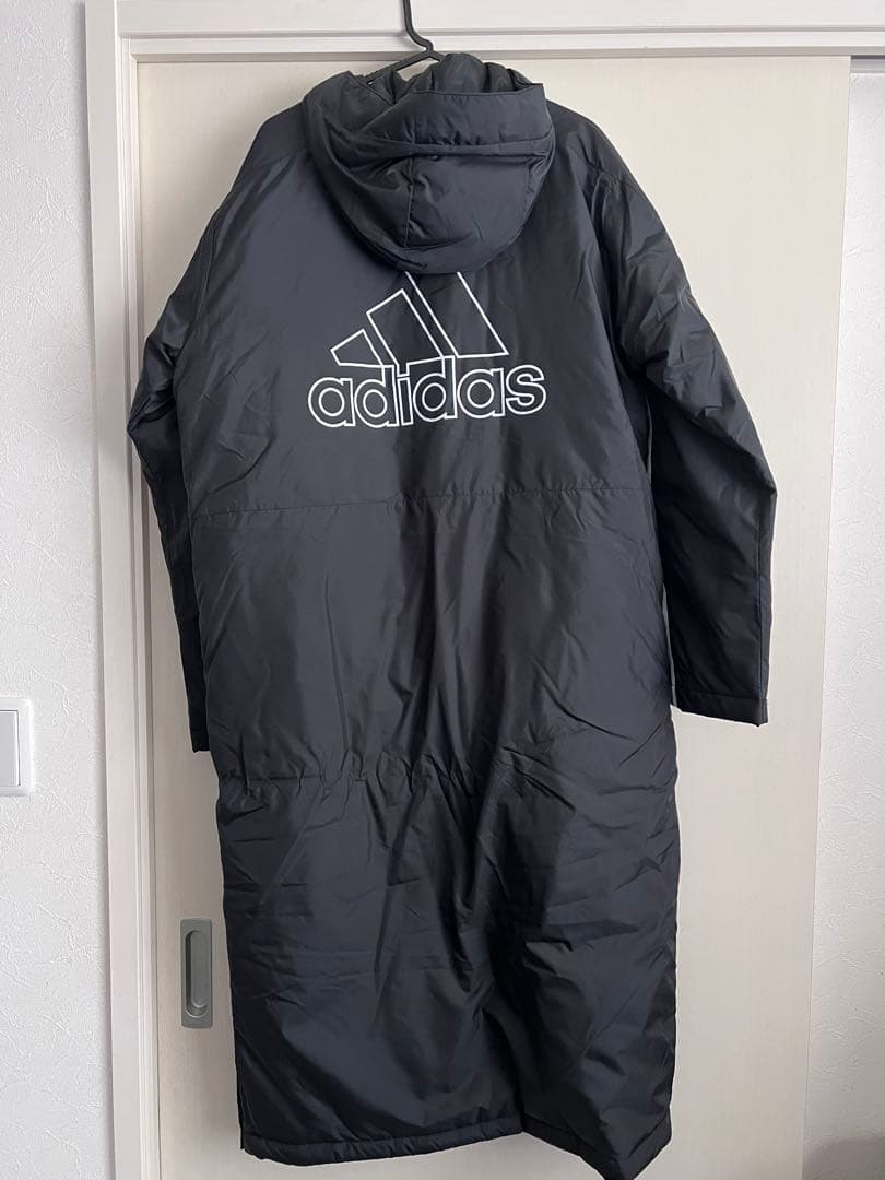 adidas アディダス ベンチコート ロングコート ブラック