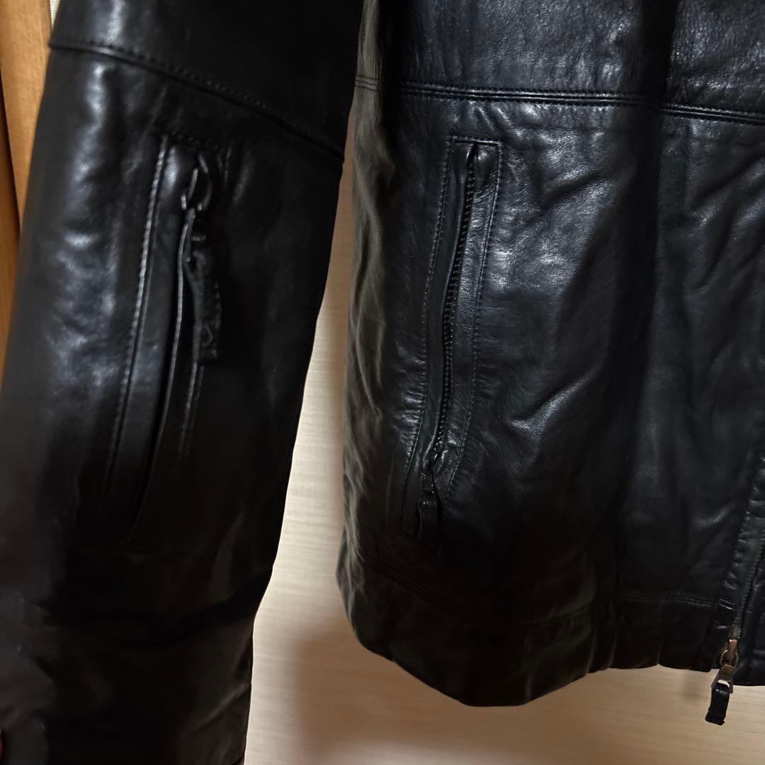 BURBERRY ブラックレザージャケット