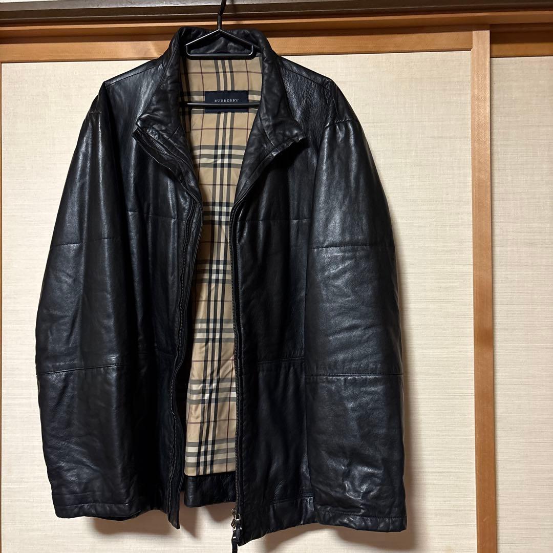 BURBERRY ブラックレザージャケット
