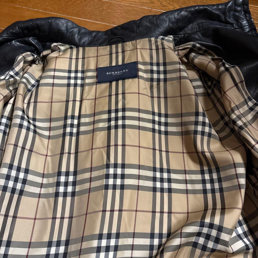 BURBERRY ブラックレザージャケット