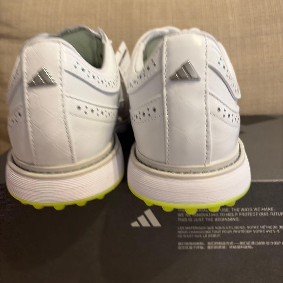 25.5cm adidas Golf MC80 ゴルフシューズ ID4748 白
