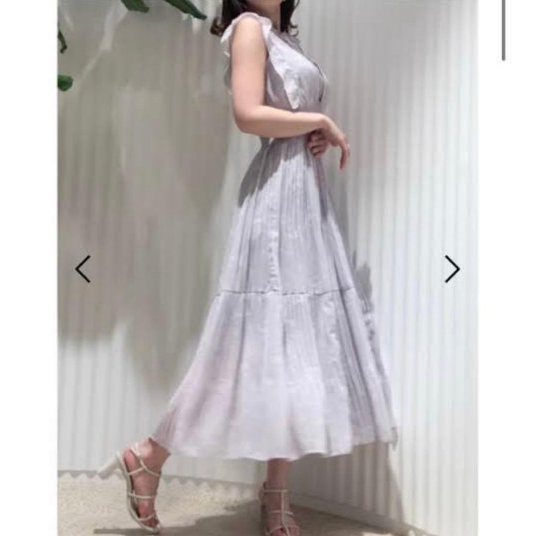 SNIDEL プリントプリーツワンピース