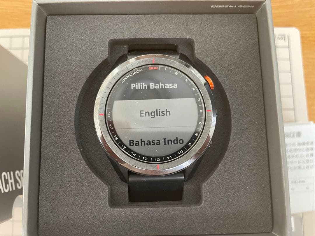 【美品】GARMIN Approach S62 ガーミン　GPSゴルフウォッチ