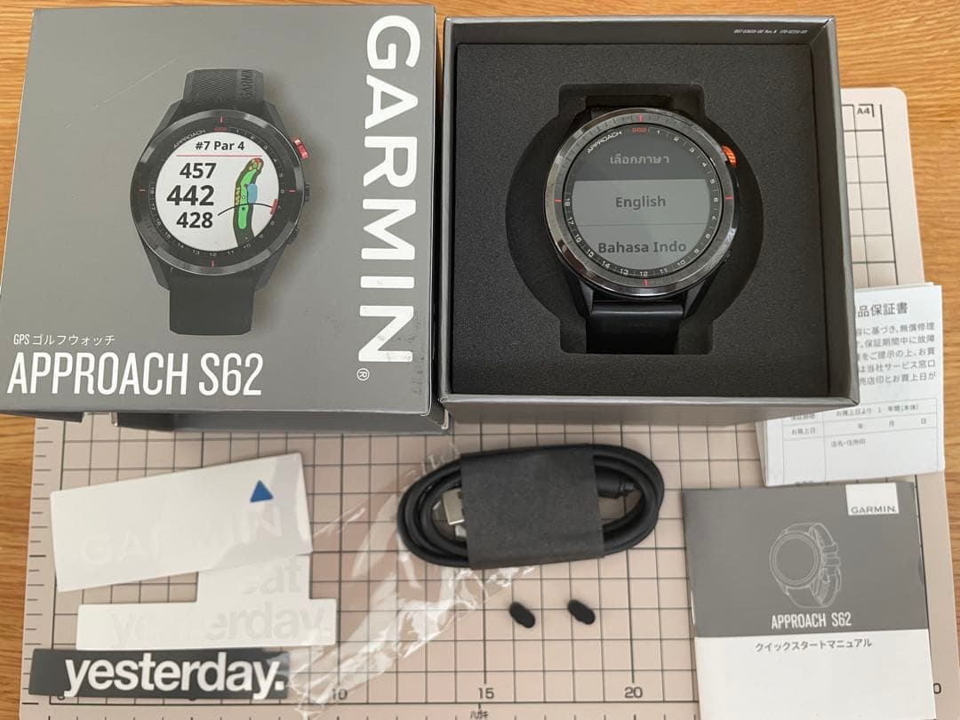 【美品】GARMIN Approach S62 ガーミン　GPSゴルフウォッチ