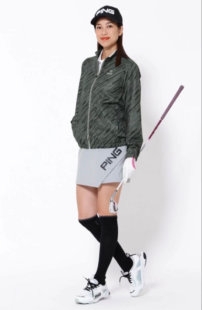 M ☆新品☆ PING 撥水 フルジップブルゾン ゴルフ　レディース　ブラック