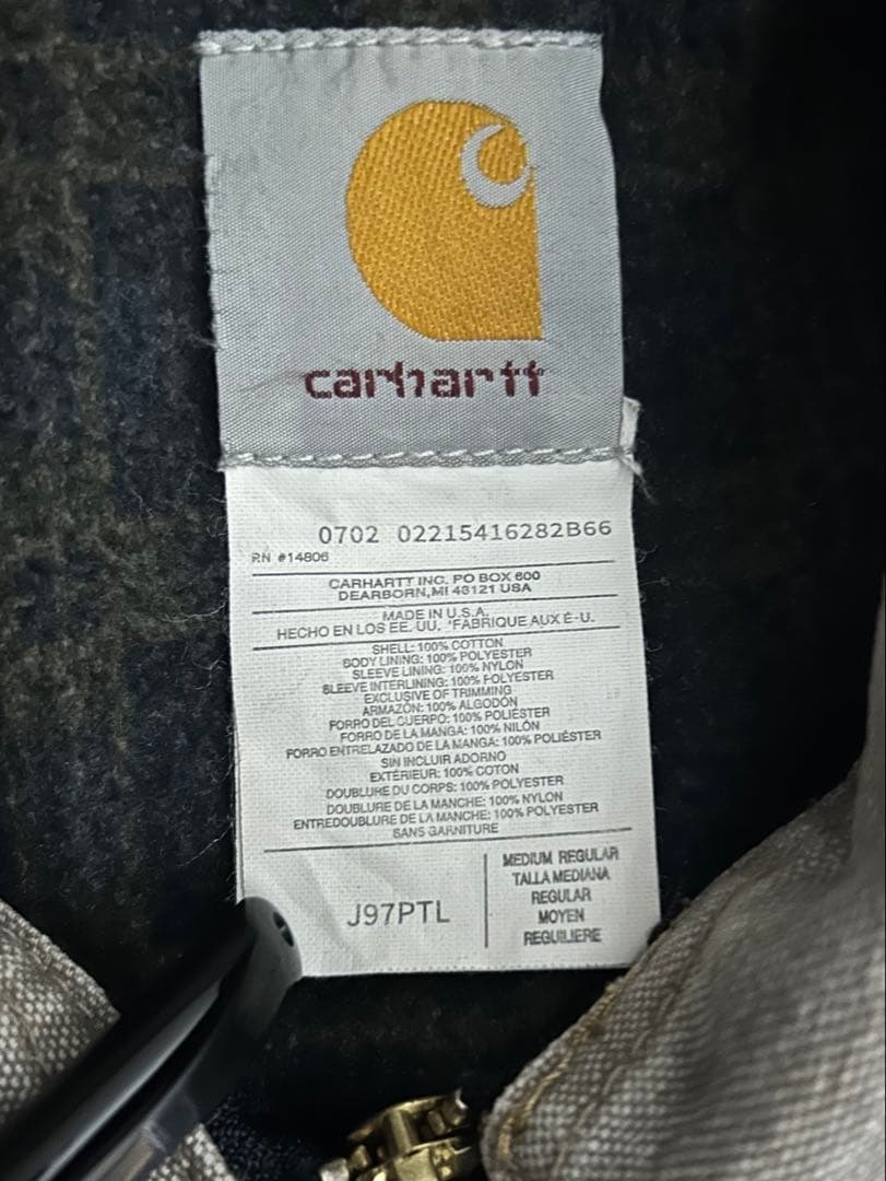 【USA製 Mサイズ】Carhartt デトロイトジャケット　J97 PTL