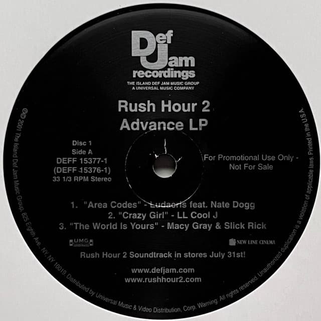 Rush Hour 2 プロモ 3LP (激レアプロモ) 宇多田 ファレル