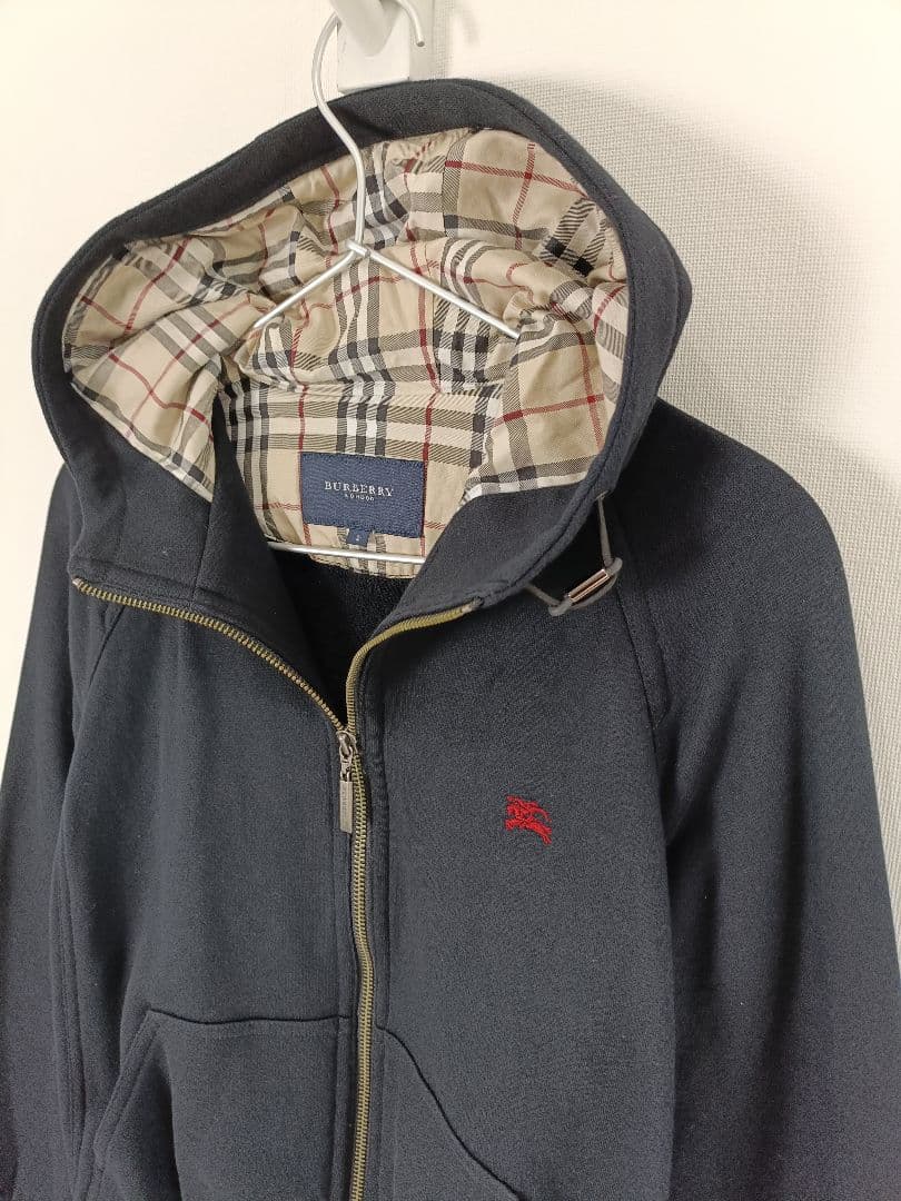 BURBERRY LONDON フード付ジャケット【サイズ２ M相当】ネイビー