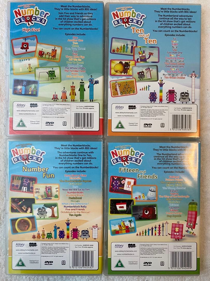 Number Blocks DVDセット 1-4巻