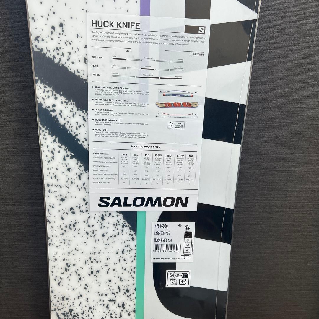 スノーボード 25-26 SALOMON HUCK KNIFE 156