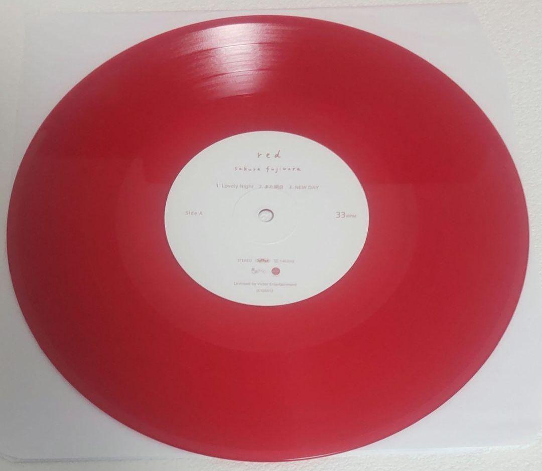 藤原さくら　sakura fujiwara　red　green　レコード　２枚