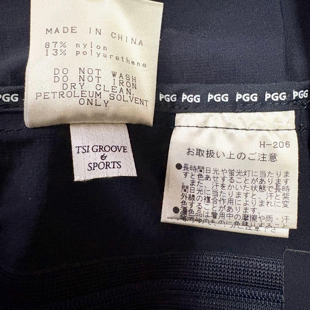 極美品 PGG パーリーゲイツ セットアップ ストレッチ ネイビー サイズ5 L