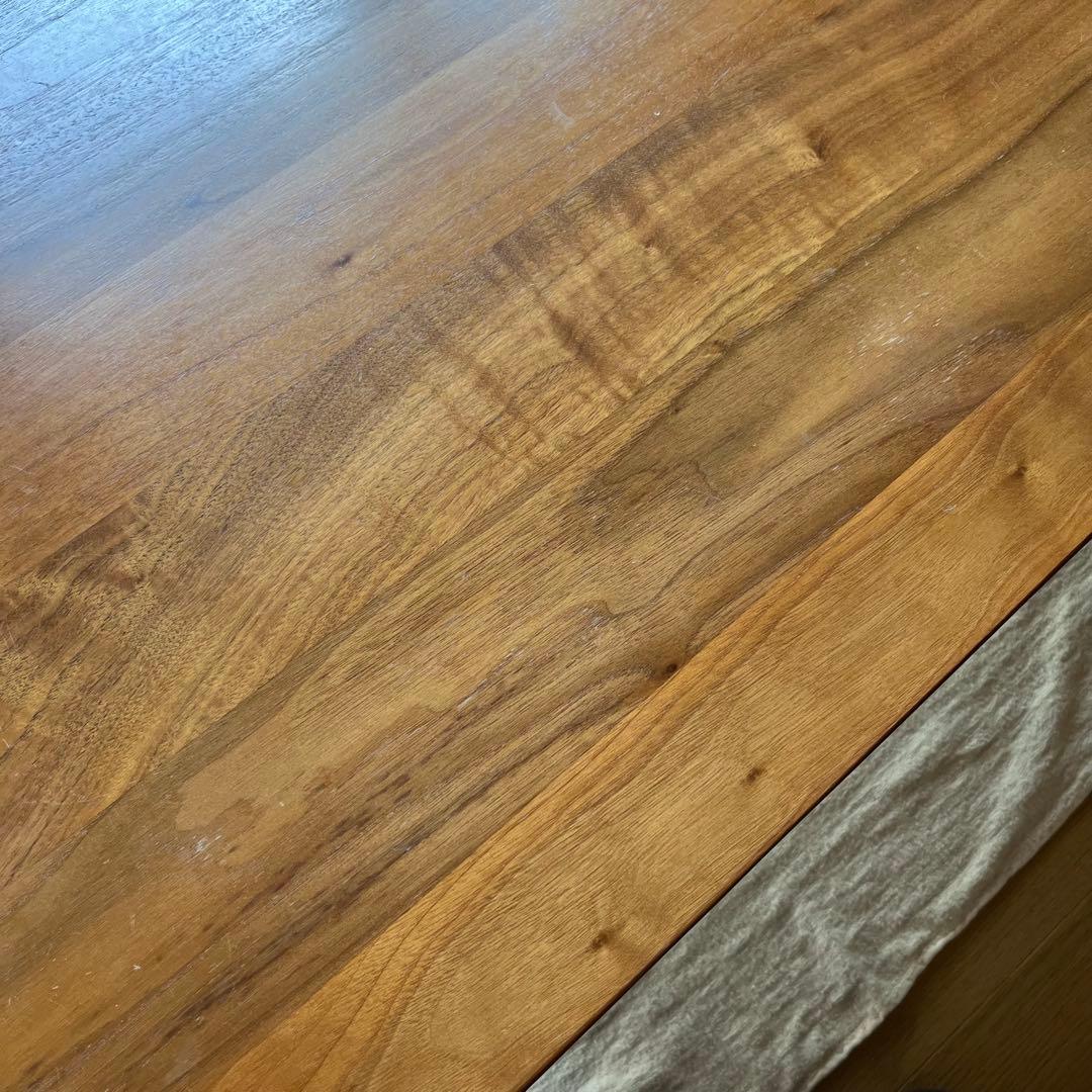 無印良品 無垢材ローテーブル 引出し付き ウォールナット 110×55×35cm