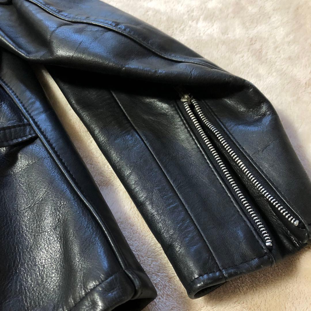 Red　美品　Schott ショット　641 シングルライダースジャケット