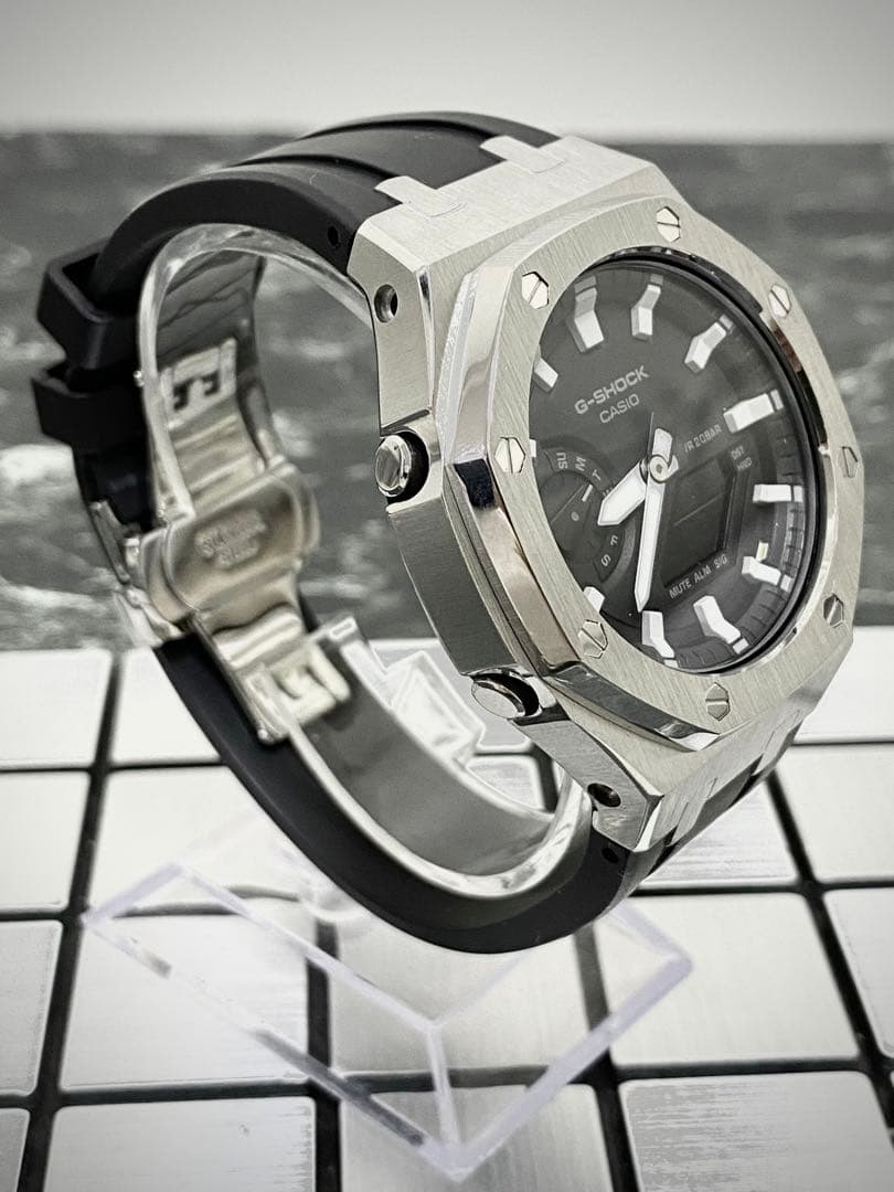 G-SHOCKカスタムベゼル GA2100 ラバーベルト 替えベゼル付き