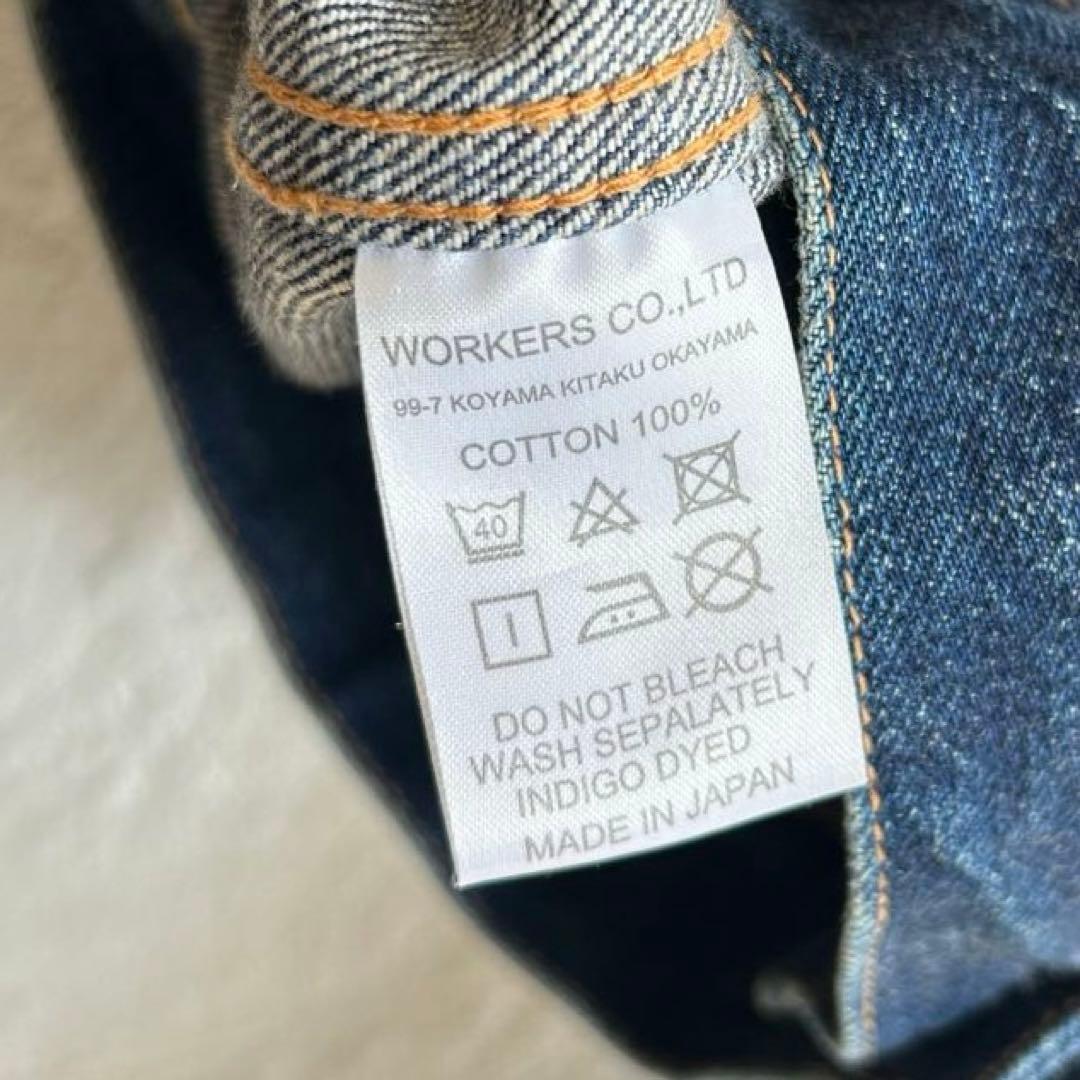 美品 WORKERS K&TH 1st デニムジャケット ワーカーズ 38
