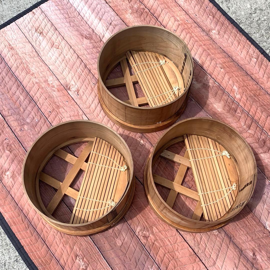 【送料無料】せいろ　蒸篭　蒸し器　3段