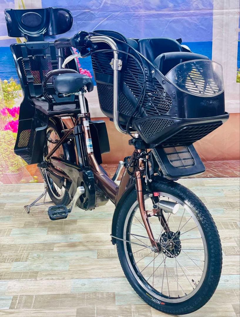 Y1767超特価！アンジェリーノ⭐️ブリヂストン子供乗せ電動アシスト自転車