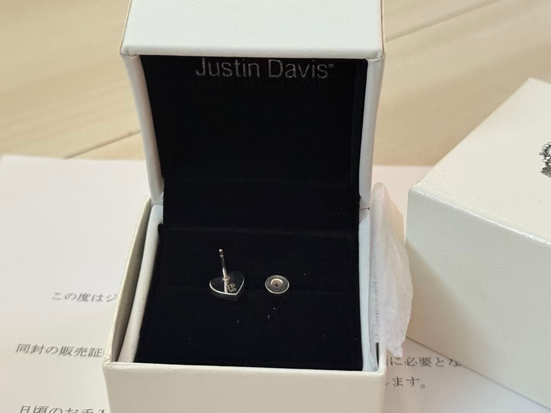 ジャスティンデイビス（JUSTIN DAVIS） BLACK HEART ピアス