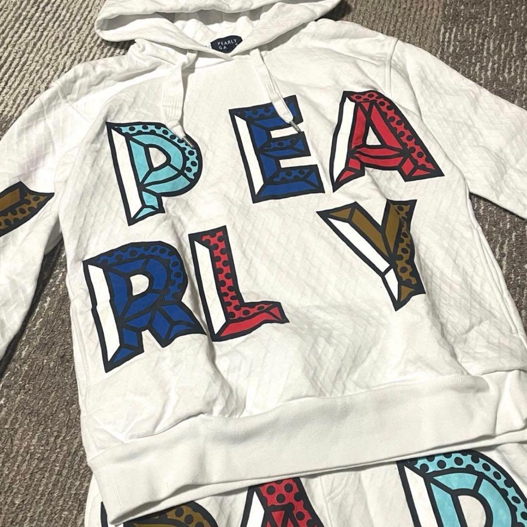 PEARLY GATES レディースセットアップ ホワイト 白 ビッグロゴ