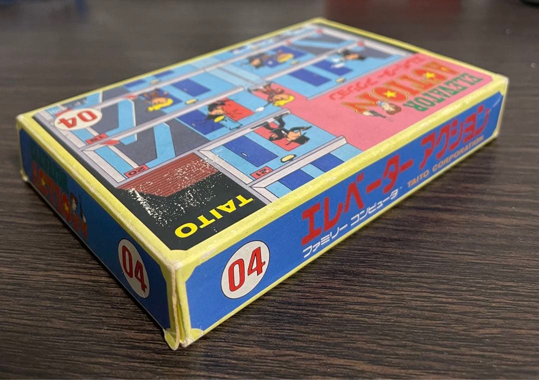ファミコン　中古カセット　エレベーターアクション　箱　説明書付き