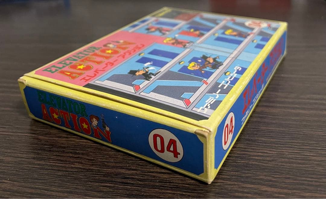 ファミコン　中古カセット　エレベーターアクション　箱　説明書付き