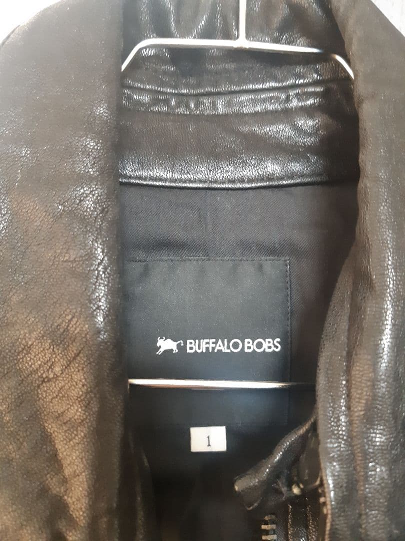 ブラックレザー　Gジャン　ジャケット　バッファローボブス