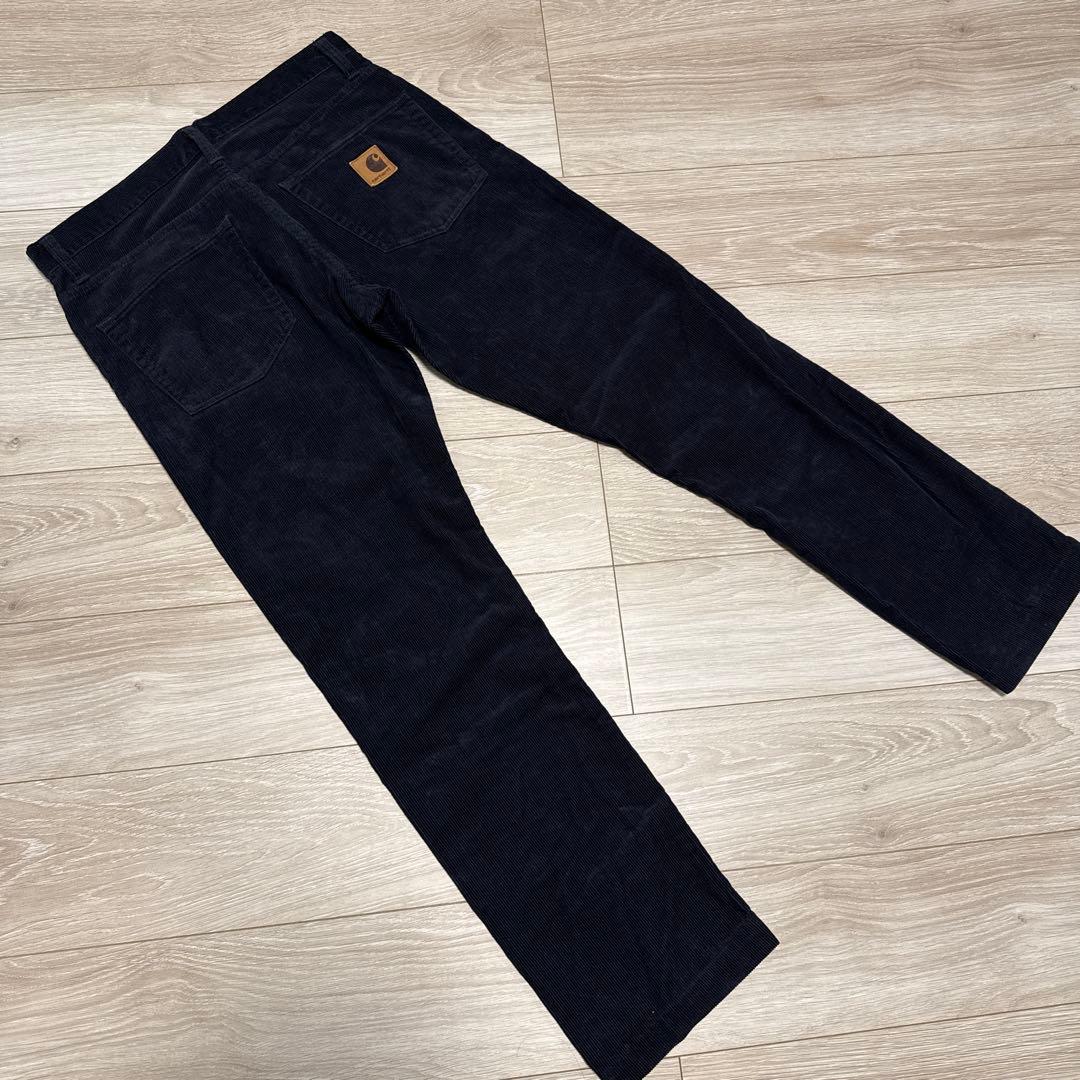 Carhartt wip コーデュロイ ワークパンツ ネイビー 32×32