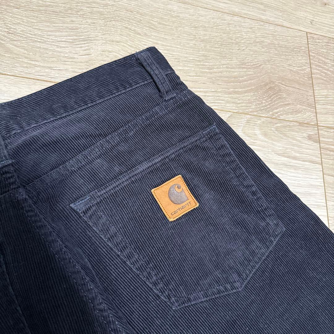 Carhartt wip コーデュロイ ワークパンツ ネイビー 32×32