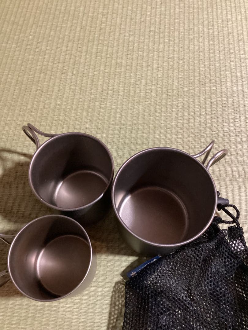 スノーピーク　チタンマグ美品3つセット