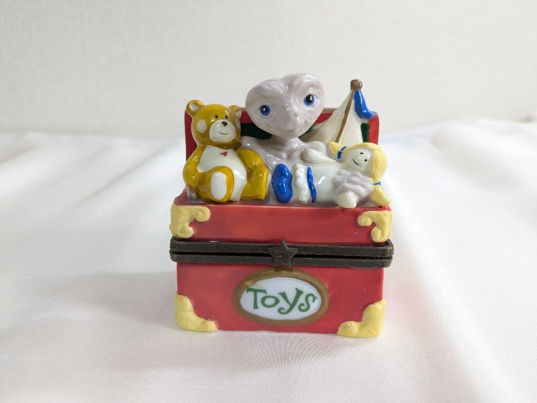 【希少】 E.T. 陶器製 小物入れ 置物 おもちゃ箱 ヴィンテージ