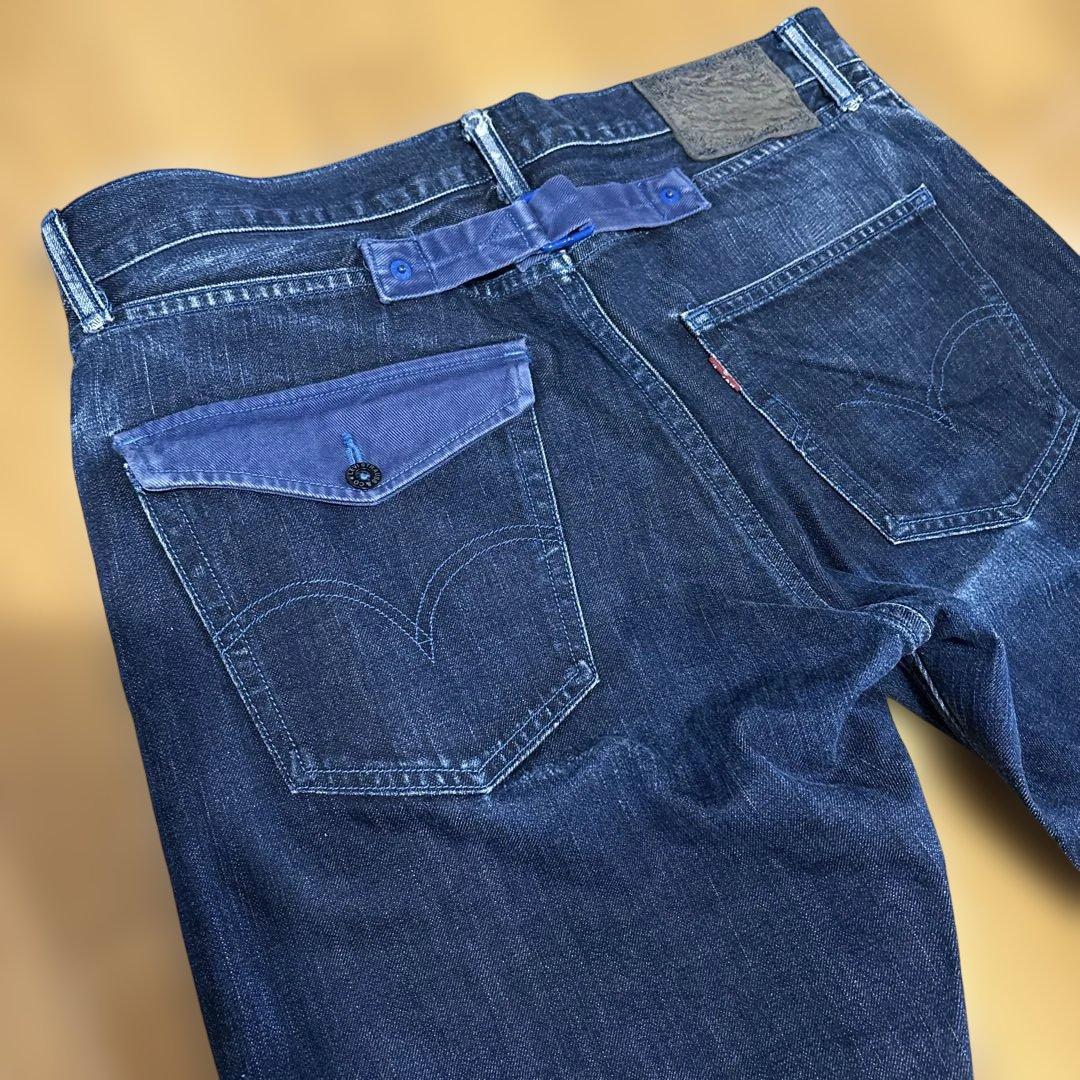 キ*ト様 LEVI’S STUSSY コラボ デニム セルビッチ シンチバック