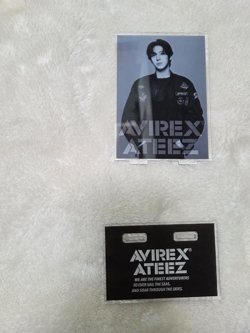 AVIREX ATEEZ パーカー ブラック　ユノ　アクスタ