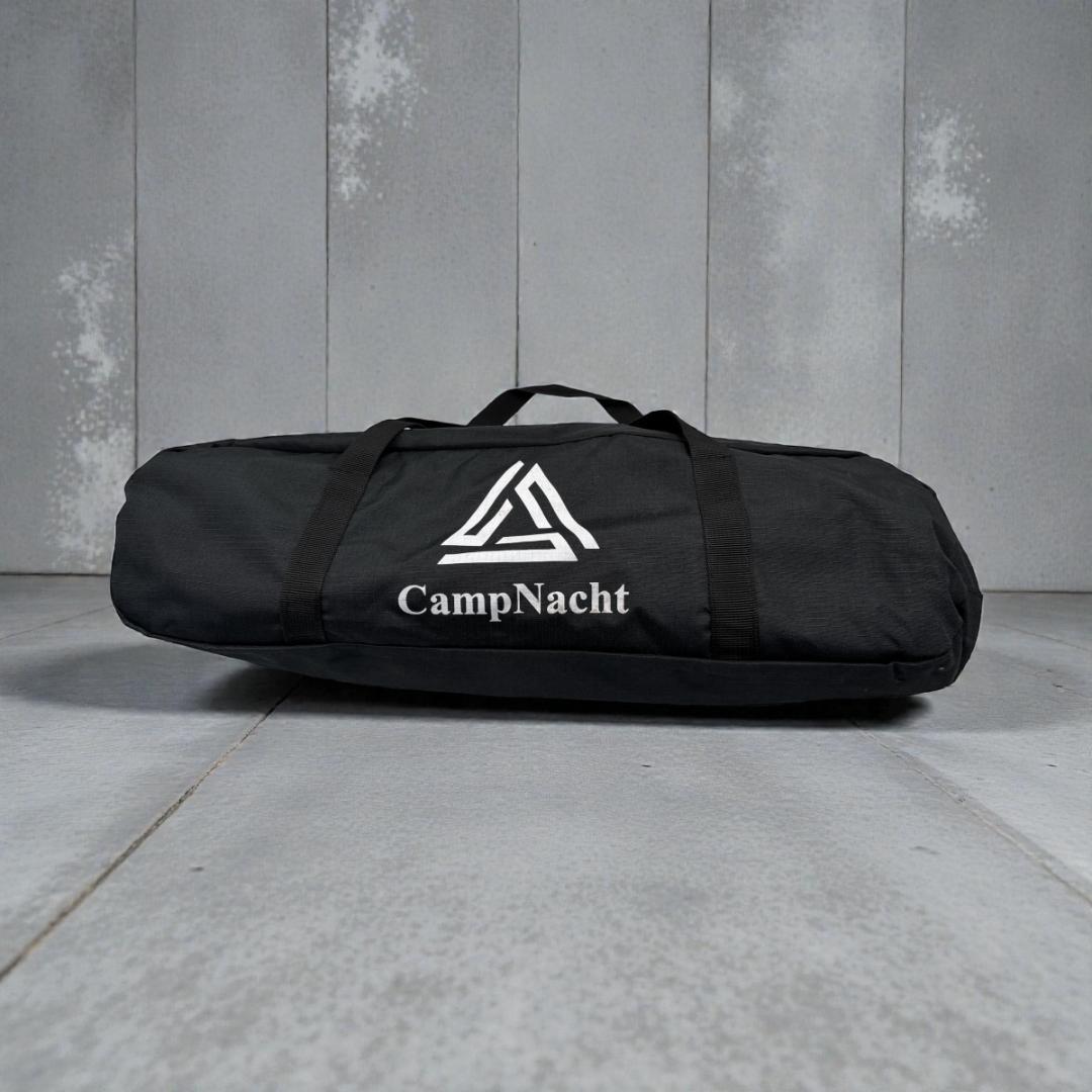 CampNacht 2WAY コット ハイ・ロー切替可 ブラック キャンプベッド