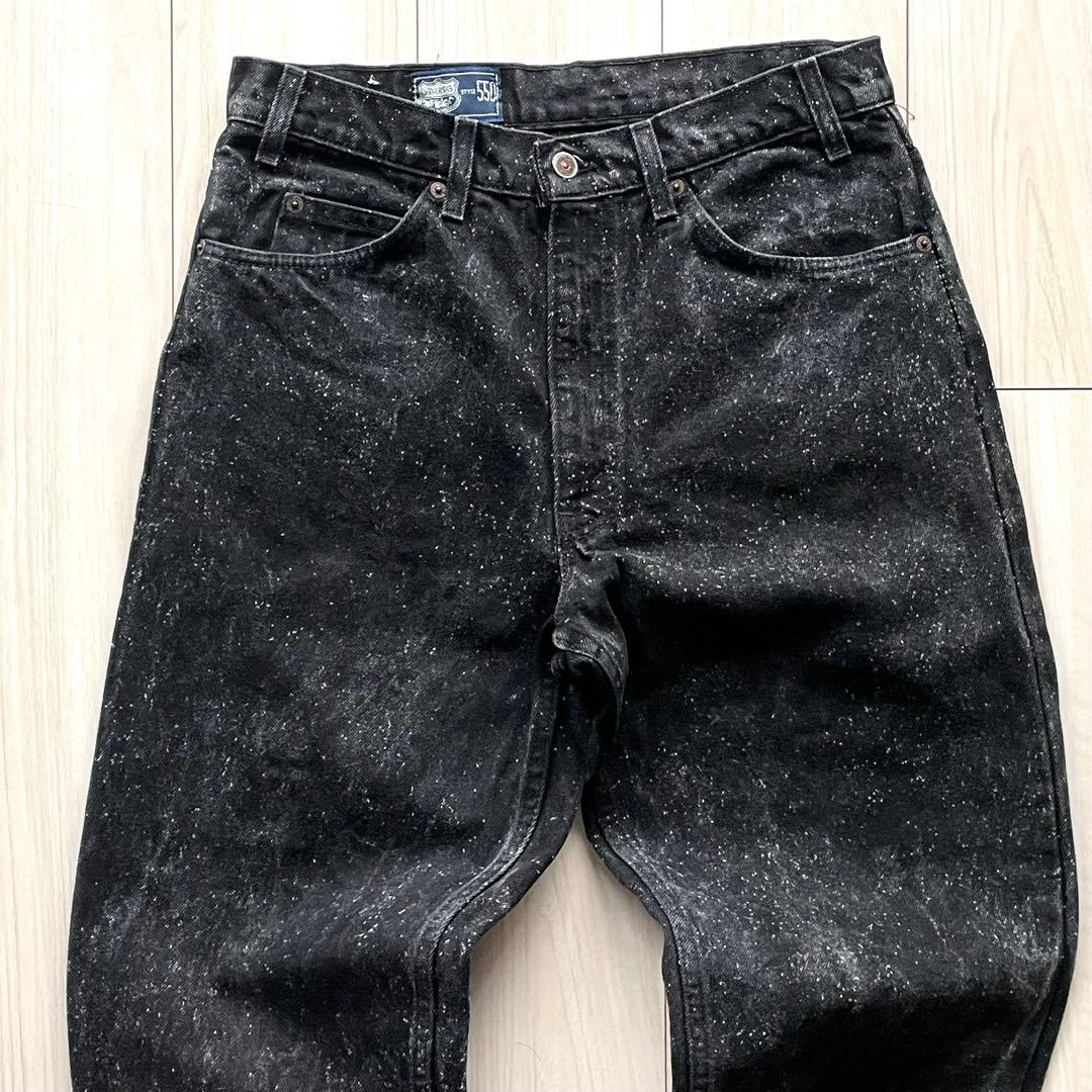 貴重なブラックのギャラクティックウォッシュ！80s Levi’s 550 W32