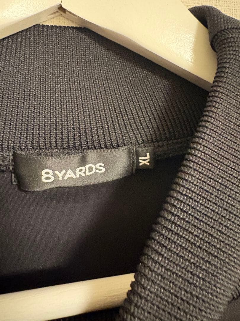 8YARDS☆モックネックプルオーバー XLサイズブラック