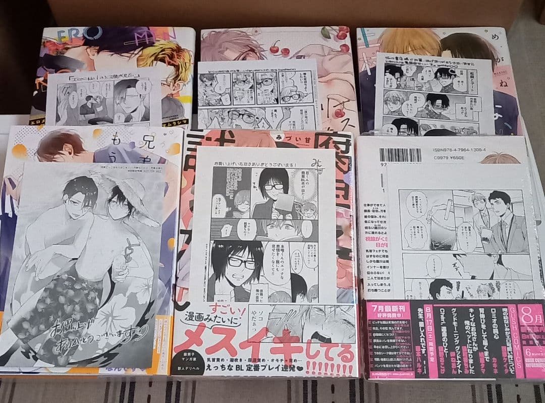 【値下げ】　BLコミック　まとめ売り　67冊　　　園瀬もち　やまち　楔ケリ