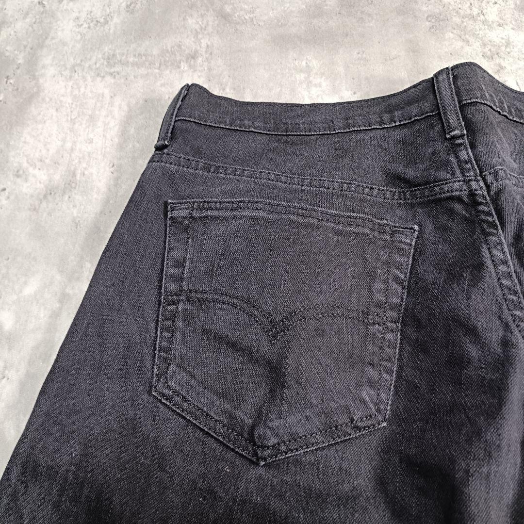 Levi's 569 ワイドストレート ブラックデニム 黒 W33 L30
